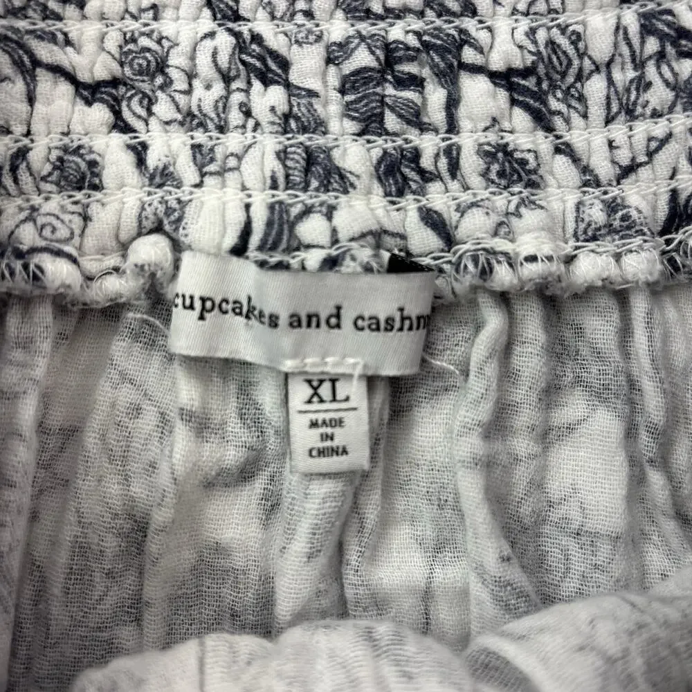 Cupcakes &‎ Cashmere Women's XL Floral Cottagecore Pull On Elastic Waist Skirt - Picture 5 of 16